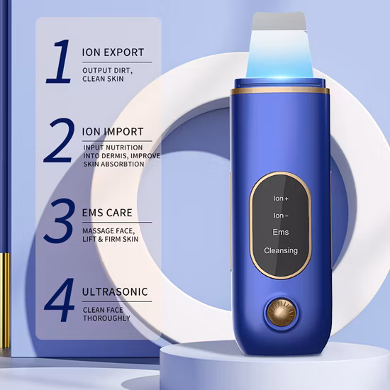 Latest Beauty Personal Skin Care Device Ultrasonic Facial Skin Scrubber
